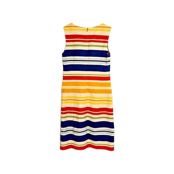 Anthro Tabitha Embroidered Rainbow Striped Totem Dress - Picture 8 of 8